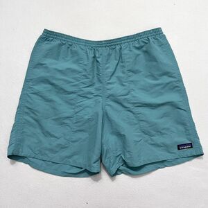Patagonia Men LBYG Light Beryl Green Baggies Longs 7" Nylon Shorts 58034 L